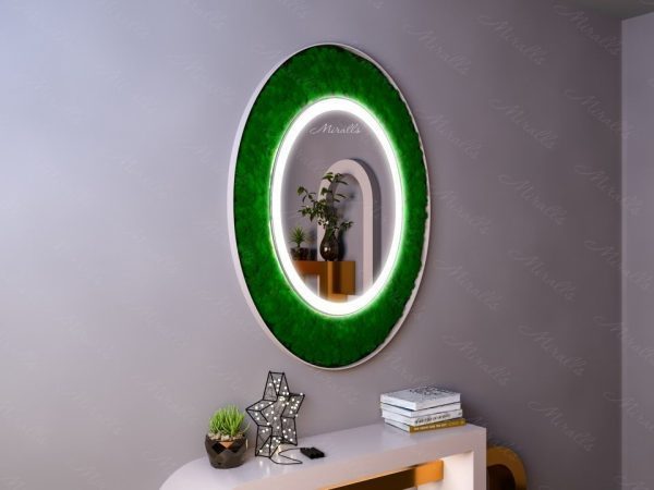 Эко-зеркало с подсветкой и мхом Orero Plus