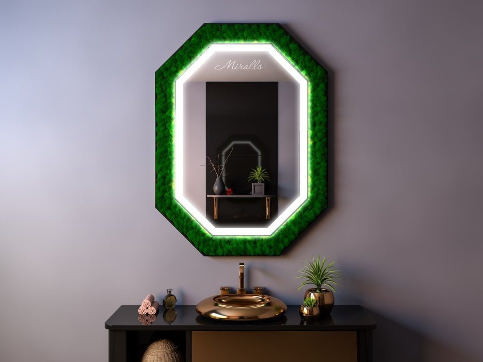 Красивое эко-зеркало с подсветкой Medichi Plus