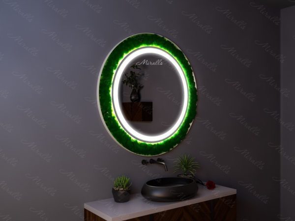 Круглое эко-зеркало с подсветкой Erarta plus