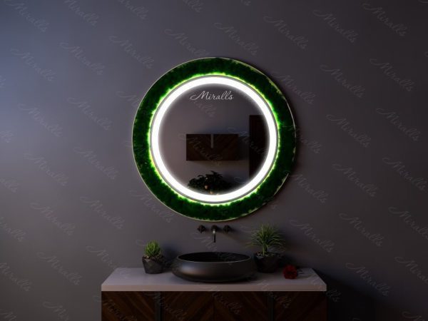 Круглое эко-зеркало с подсветкой Erarta plus