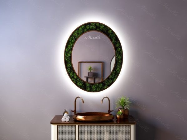 Овальное эко-зеркало с подсветкой Florana Extra
