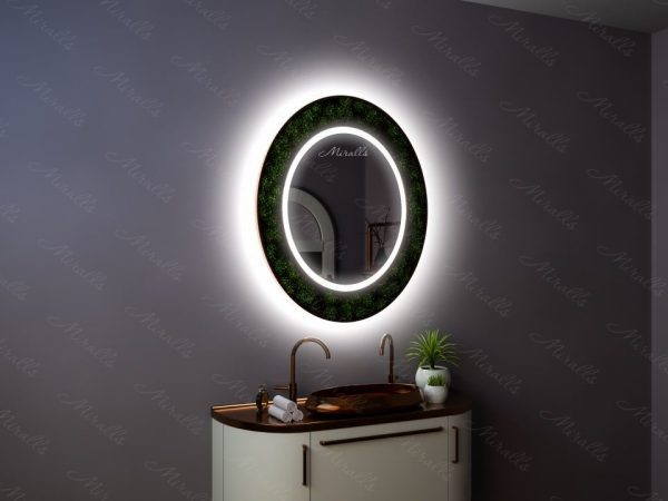 Овальное эко-зеркало с подсветкой Florana Plus