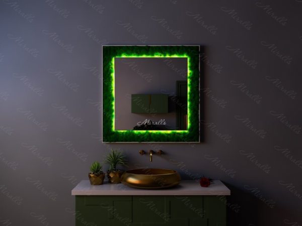 Прямоугольное эко-зеркало с подсветкой Legnar Extra