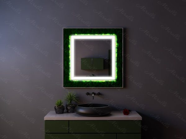 Прямоугольное эко-зеркало с подсветкой Legnar Plus
