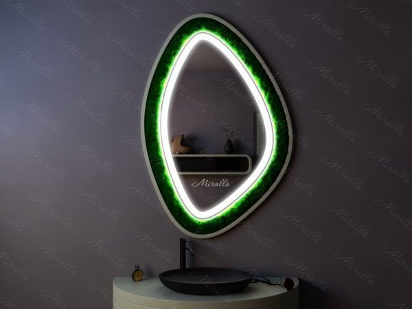 Фигурное эко-зеркало с подсветкой Miraflores Plus