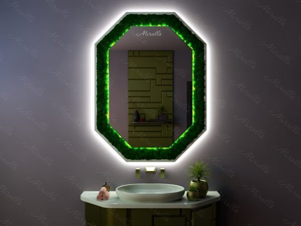 Красивое эко-зеркало с подсветкой