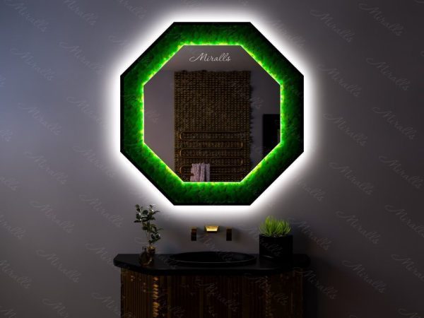 Красивое эко-зеркало с подсветкой Sidney Extra