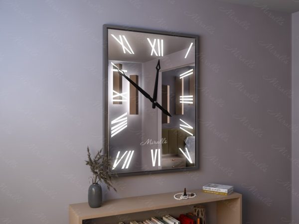Зеркальные часы с подсветкой Bach