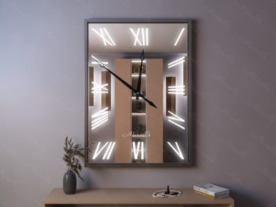 Зеркальные часы с подсветкой Bach
