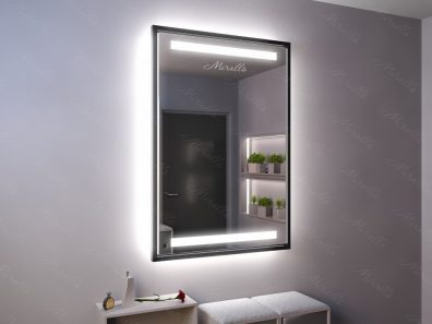 Зеркало с подсветкой в алюминиевой раме Esperia