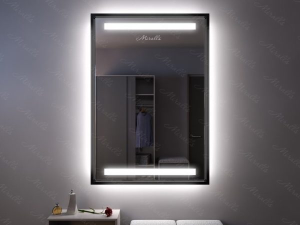 Зеркало с подсветкой в алюминиевой раме Esperia
