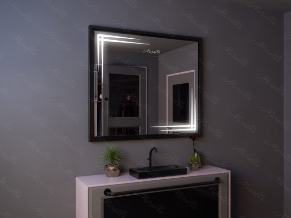 Зеркало с подсветкой в алюминиевой раме Hurrem