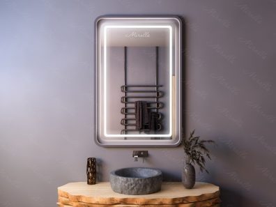 Зеркало с скругленными углами и подсветкой Axiom Plus