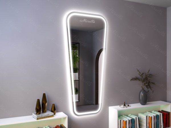 Зеркало с подсветкой в дизайнерской раме Andor Plus
