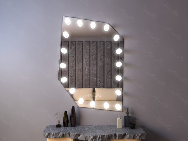 Гримёрное зеркало с лампочками Barsi