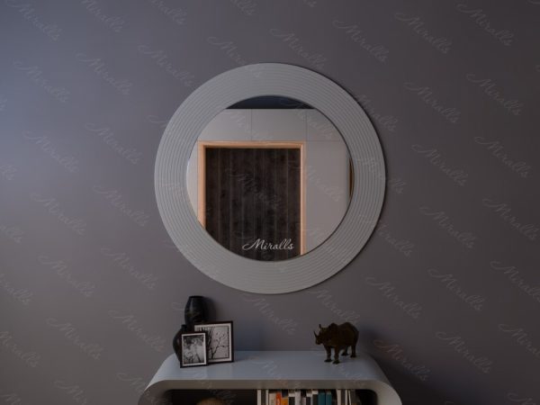 Круглое зеркало без подсветки Vinyl