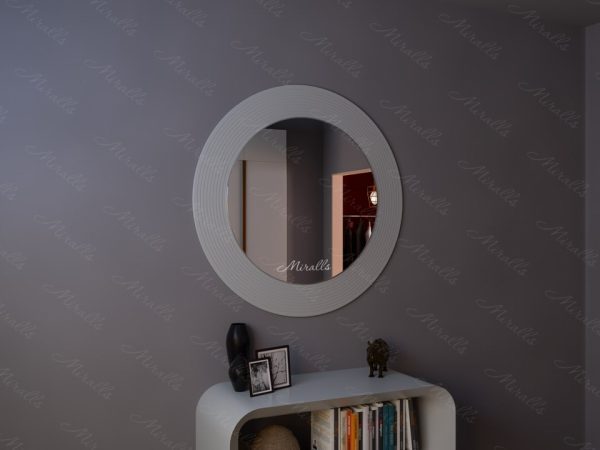 Круглое зеркало без подсветки Vinyl