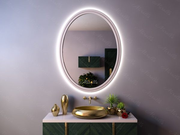 Овальное зеркало с подсветкой Tino Extra