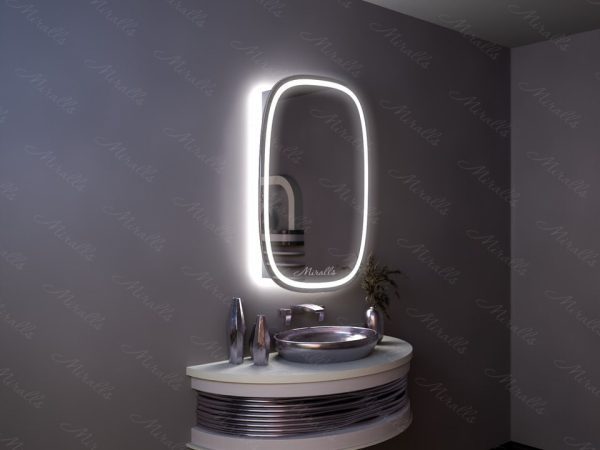 Зеркальный шкаф в ванную комнату с подсветкой Hepburn Plus