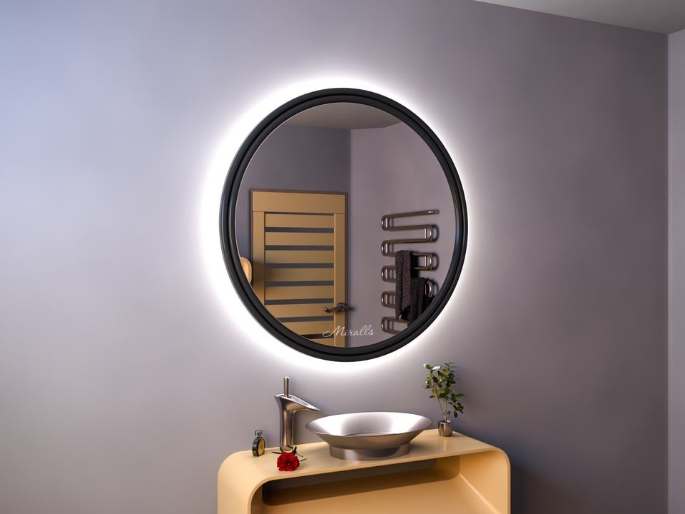 Зеркало в раме с интерьерной подсветкой Enna Extra