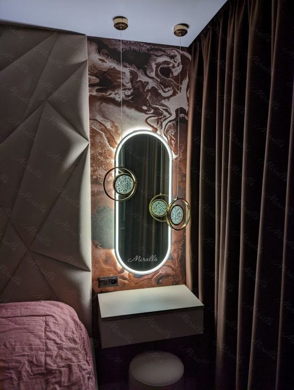 Капсульное зеркало Ameli Plus в спальне