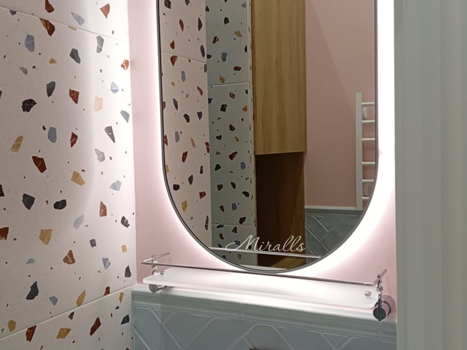 Капсульное зеркало с подсветкой Ameli Extra