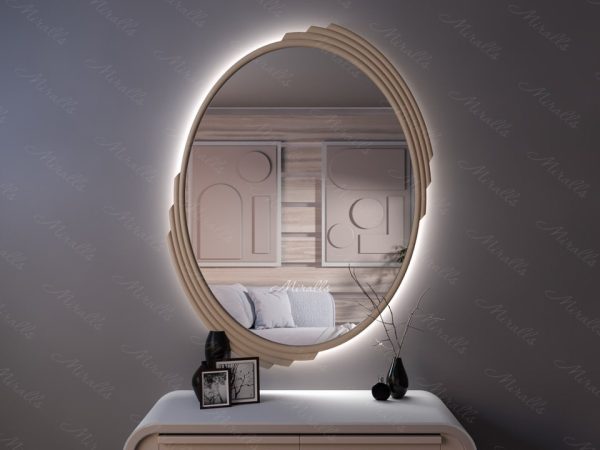 Зеркало с подсветкой в дизайнерской раме Artifice Extra