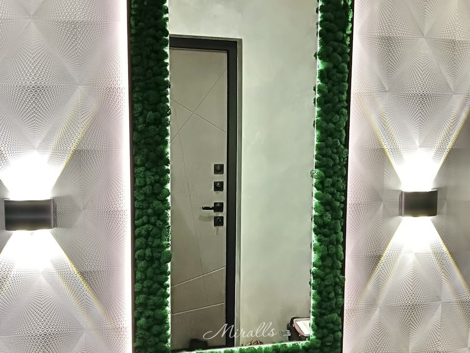 Прямоугольное эко-зеркало с подсветкой Legnar Extra
