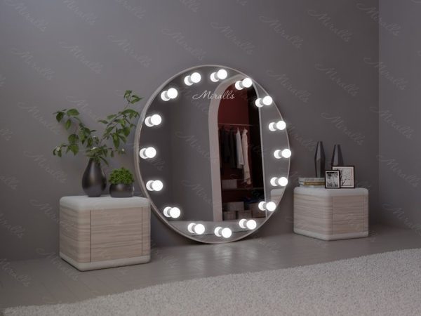 Напольное зеркало с лампочками Cantelli