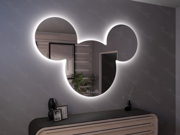 Фигурное зеркало с подсветкой Mouse Extra