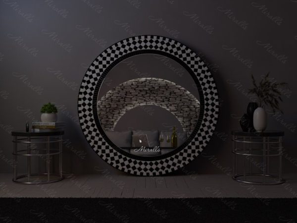 Напольное зеркало в мозаичной раме Sesame