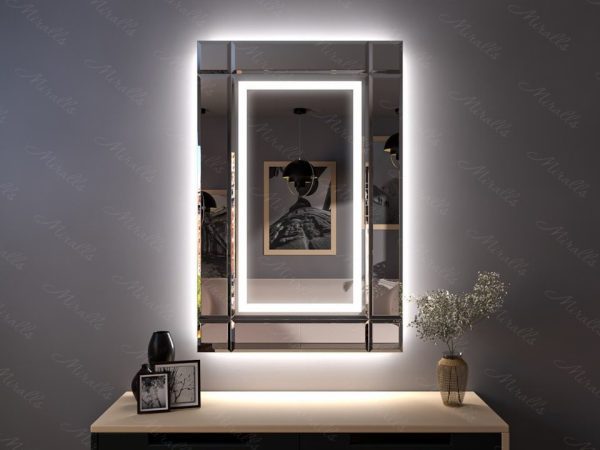 Эксклюзивное зеркало с подсветкой Ampir Plus