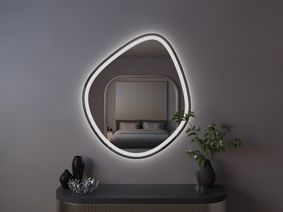 Дизайнерское зеркало c подсветкой Montagu Plus