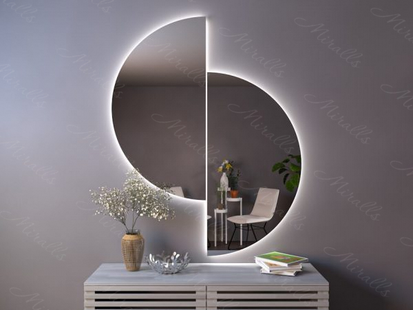 Фигурное зеркало с подсветкой Sabatini Extra