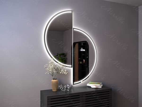 Фигурное зеркало с подсветкой Sabatini Plus