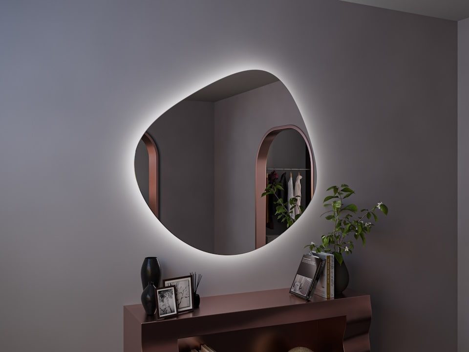 Фигурное зеркало с подсветкой Satori Extra