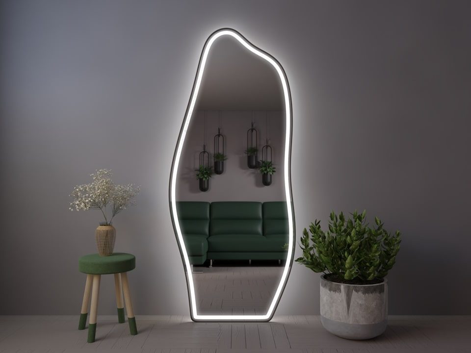 Напольное зеркало с подсветкой Sanches Plus
