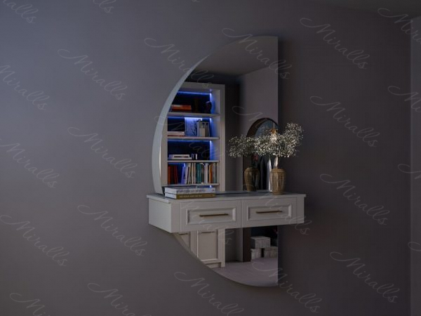 Зеркальный шкаф без подсветки Fortis