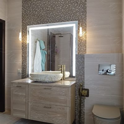 Зеркало Casanova в интерьере ванной комнаты