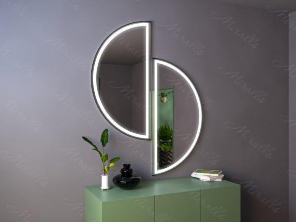 Зеркало с подсветкой в дизайнерской раме Emerson Plus