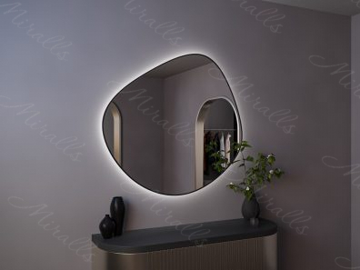 Зеркало с подсветкой в дизайнерской раме Yoko Extra