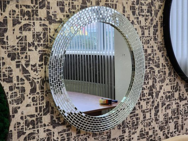 Круглое зеркало в мозаичной раме Josefina