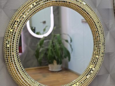 Круглое мозаичное зеркало
